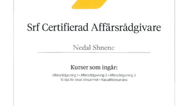 Nedal Shnene - Srf Certifierad affärsådgivare