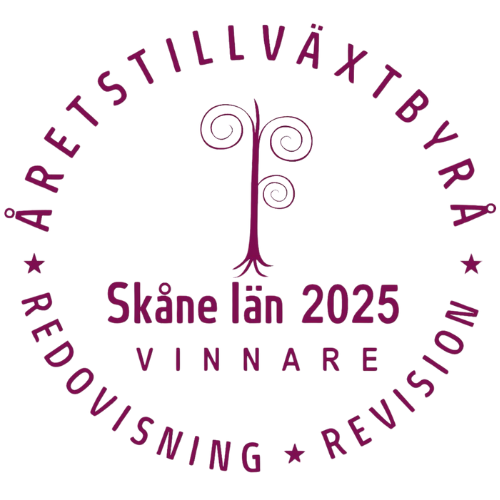 Årets Tillväxtbyrå i Skåne - Din Ekonomi i Skåne d logo